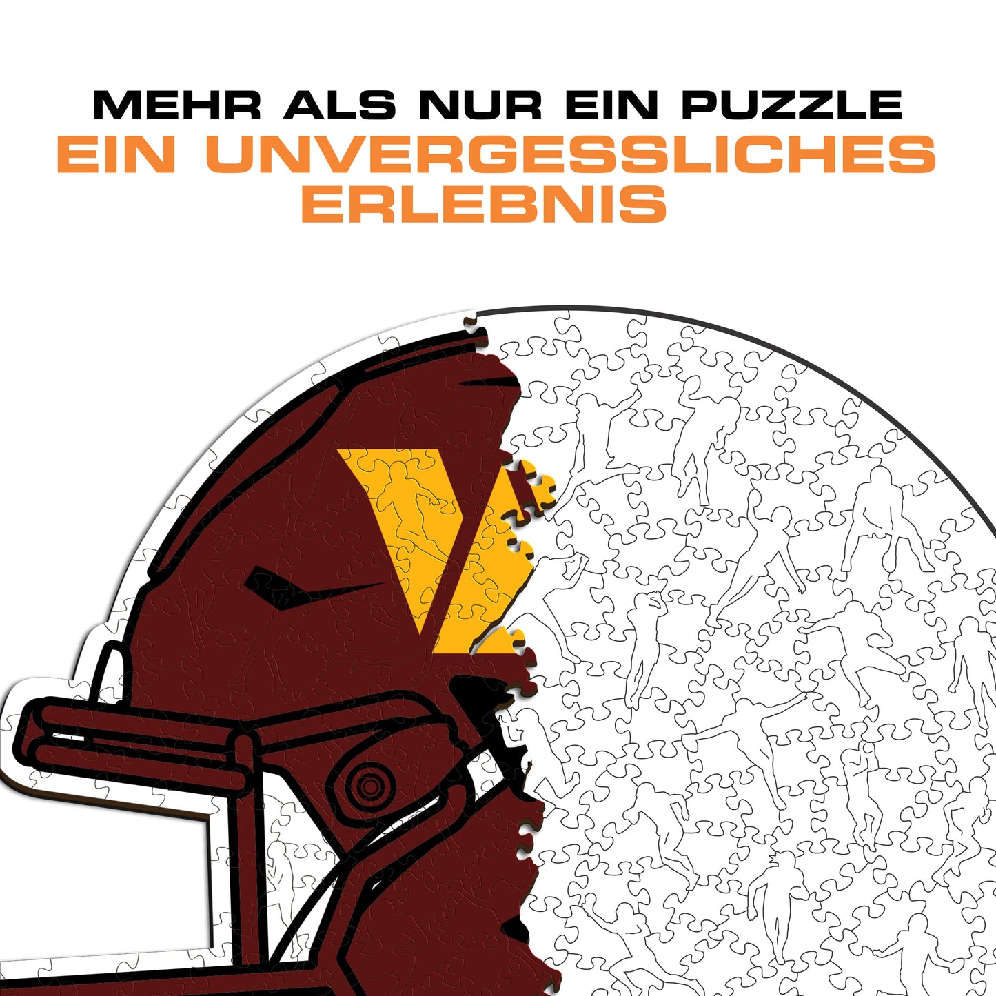 Washington Commanders™ Helm - Holzpuzzle