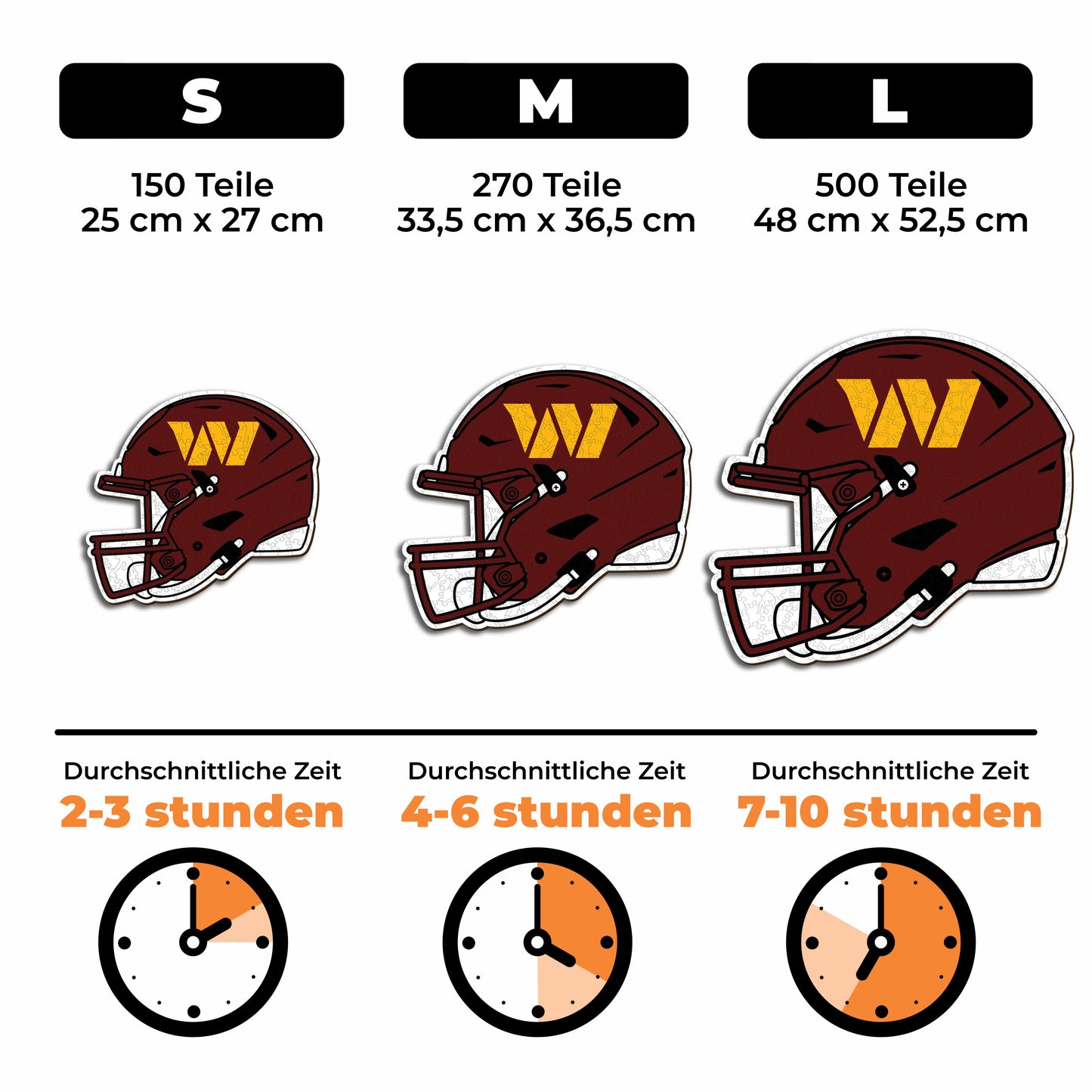 Washington Commanders™ Helm - Holzpuzzle