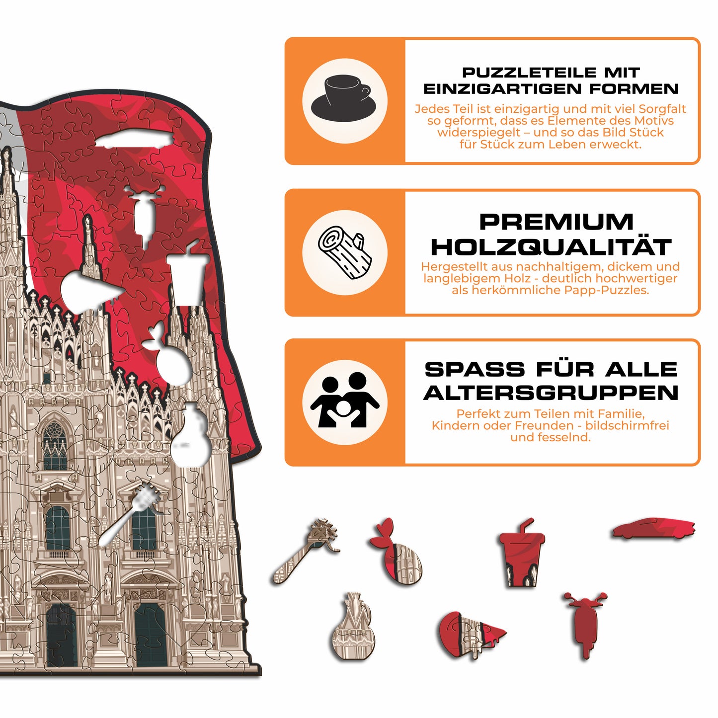 Milan Cathedral - Holzpuzzle