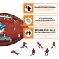 Miami Dolphins™ Football - Holzpuzzle