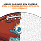 Miami Dolphins™ Football - Holzpuzzle