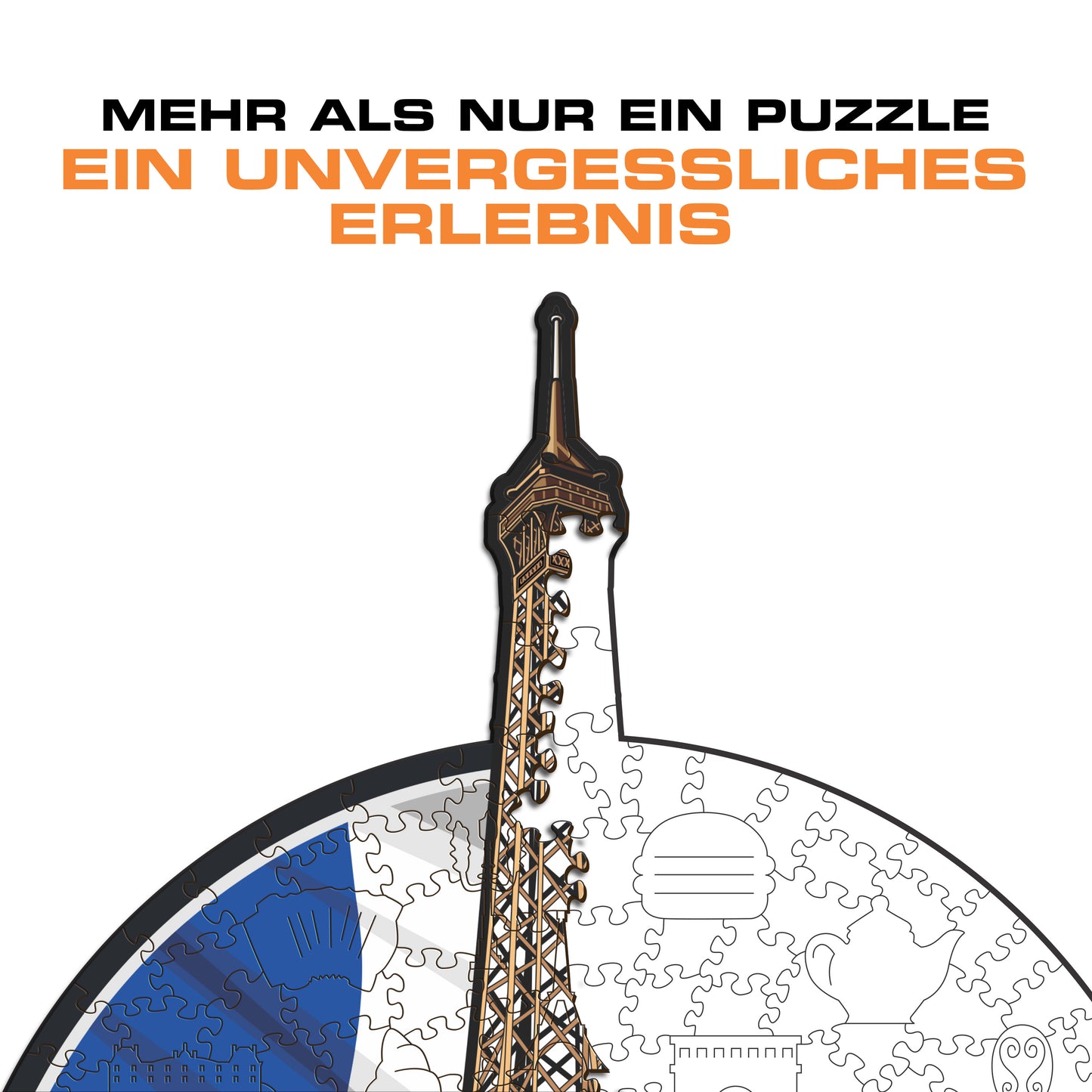 Tour Eiffel - Holzpuzzle