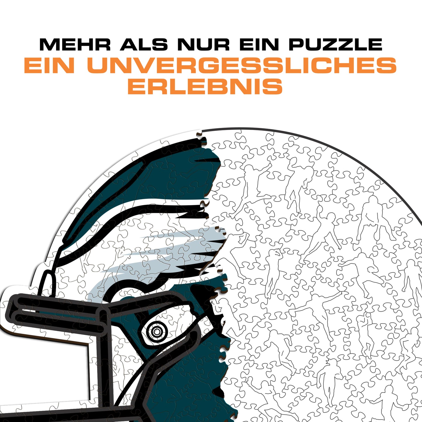 Philadelphia Eagles™ Helm - Holzpuzzle