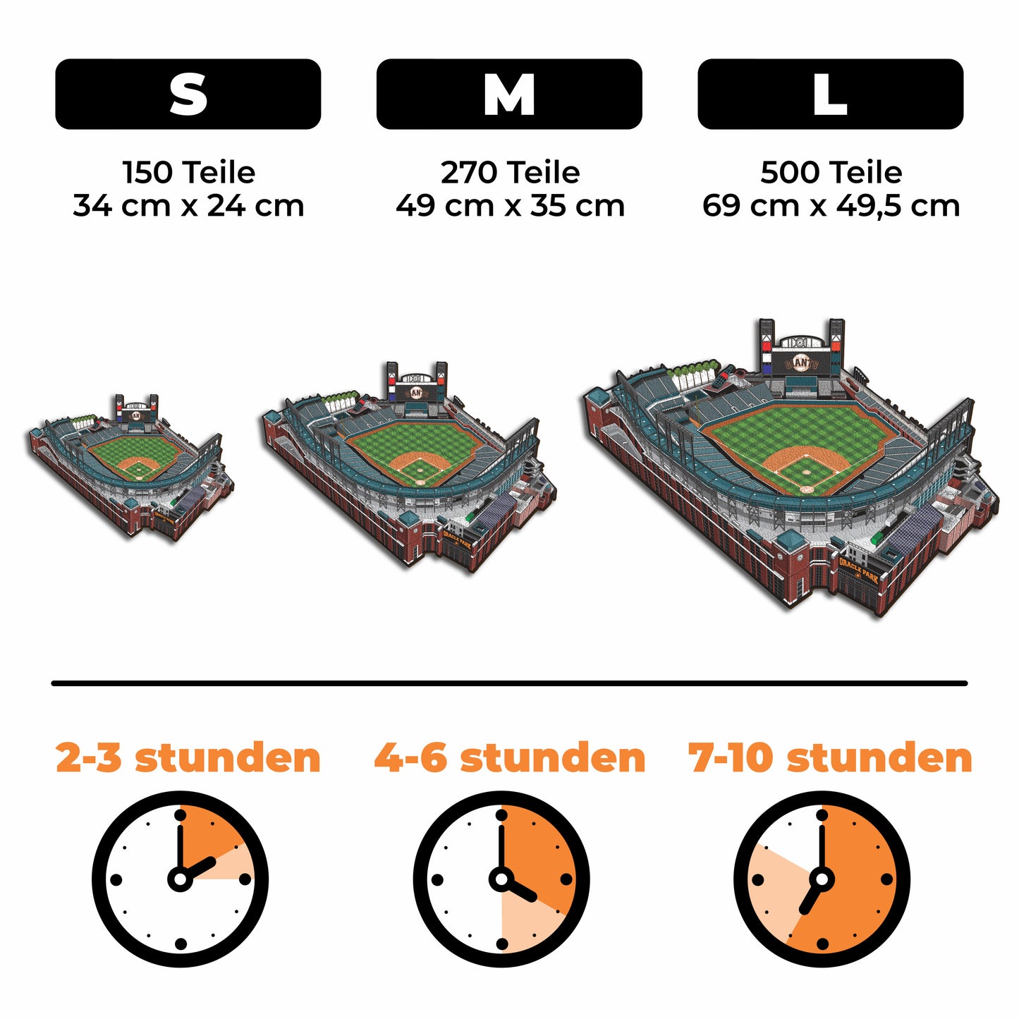 San Francisco Giants™ Oracle Park - Holzpuzzle