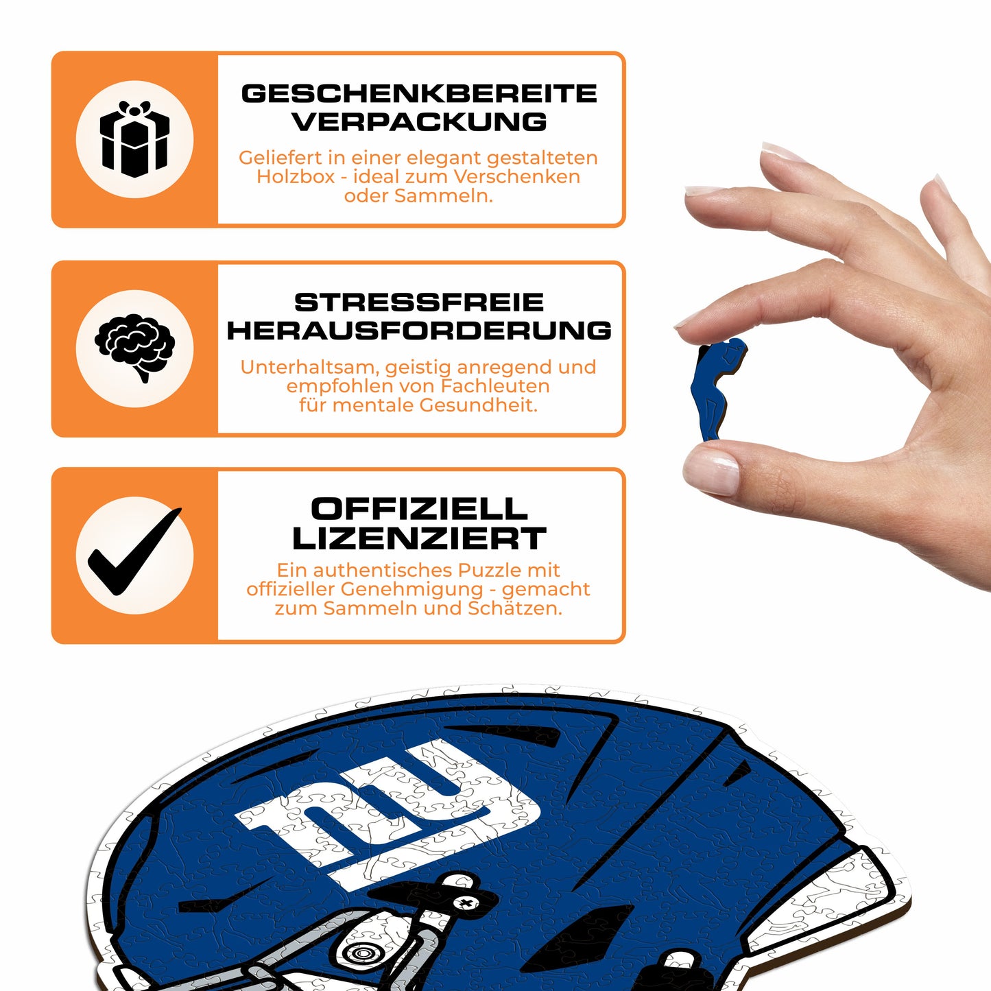 New York Giants™ Helm - Holzpuzzle