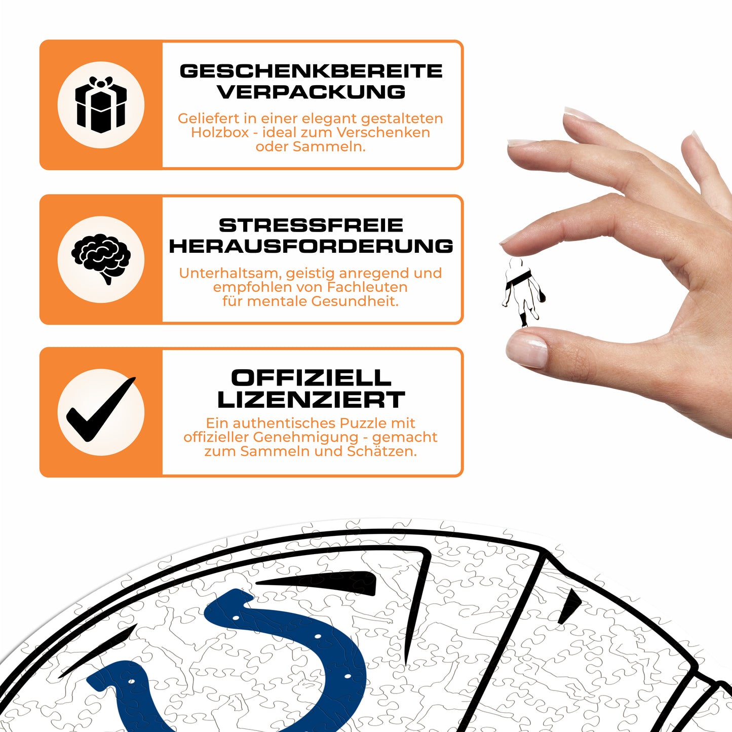 Indianapolis Colts™ Helm - Holzpuzzle