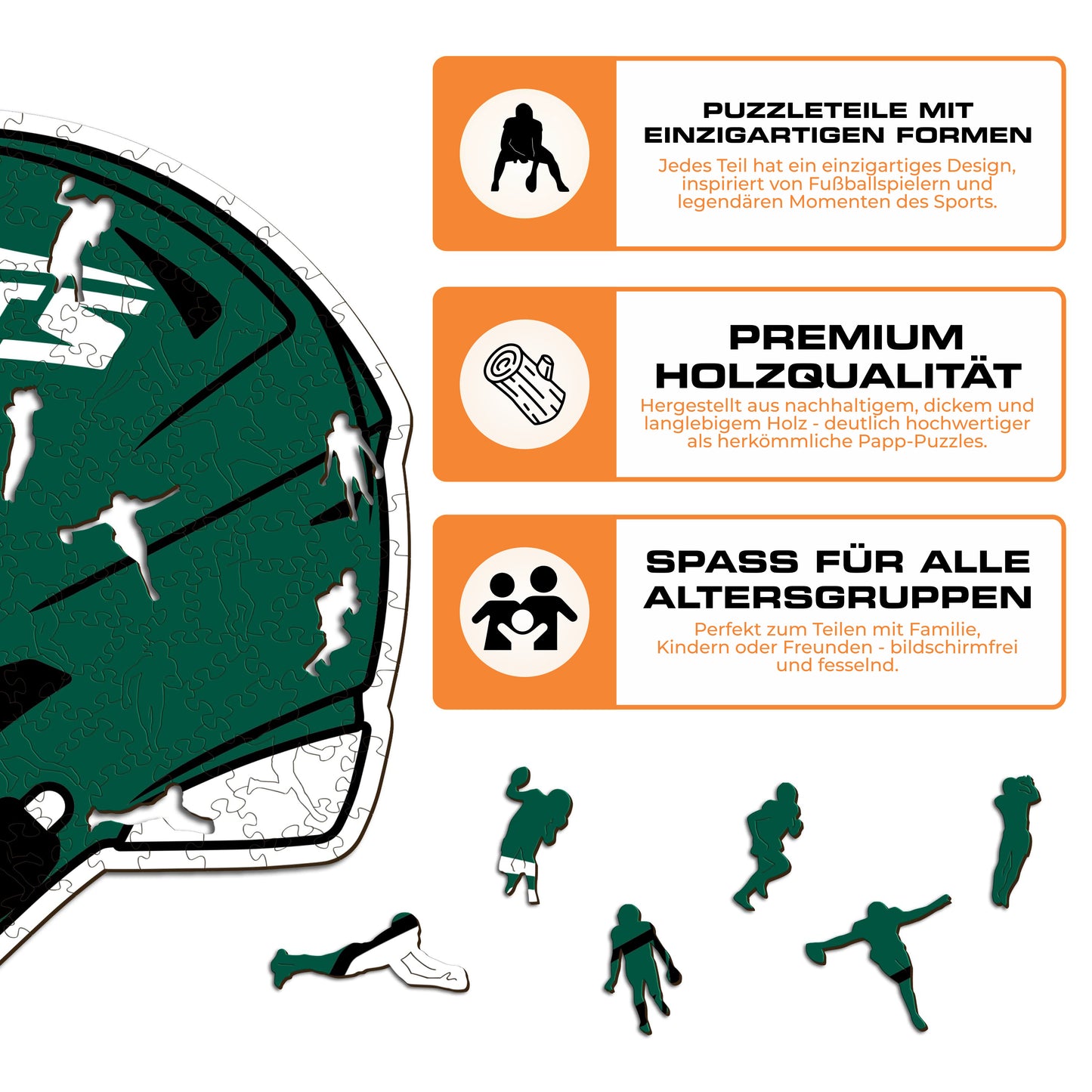 New York Jets™ Helm - Holzpuzzle
