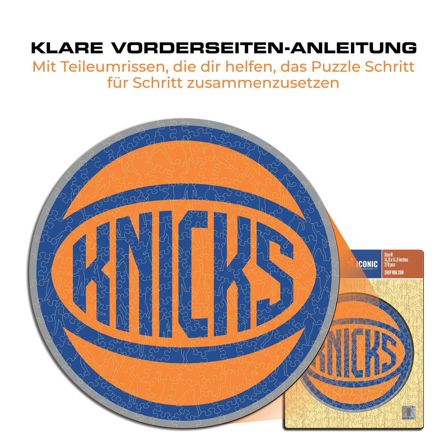 New York Knicks™ Logo - Holzpuzzle