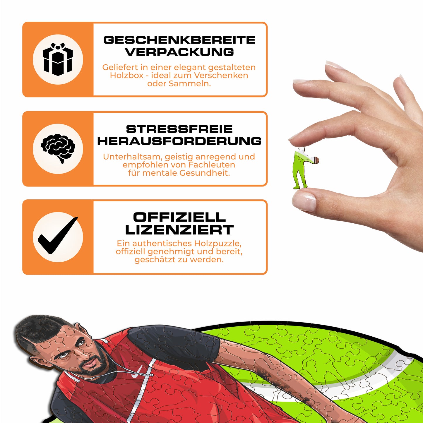 Nick Kyrgios - Holzpuzzle