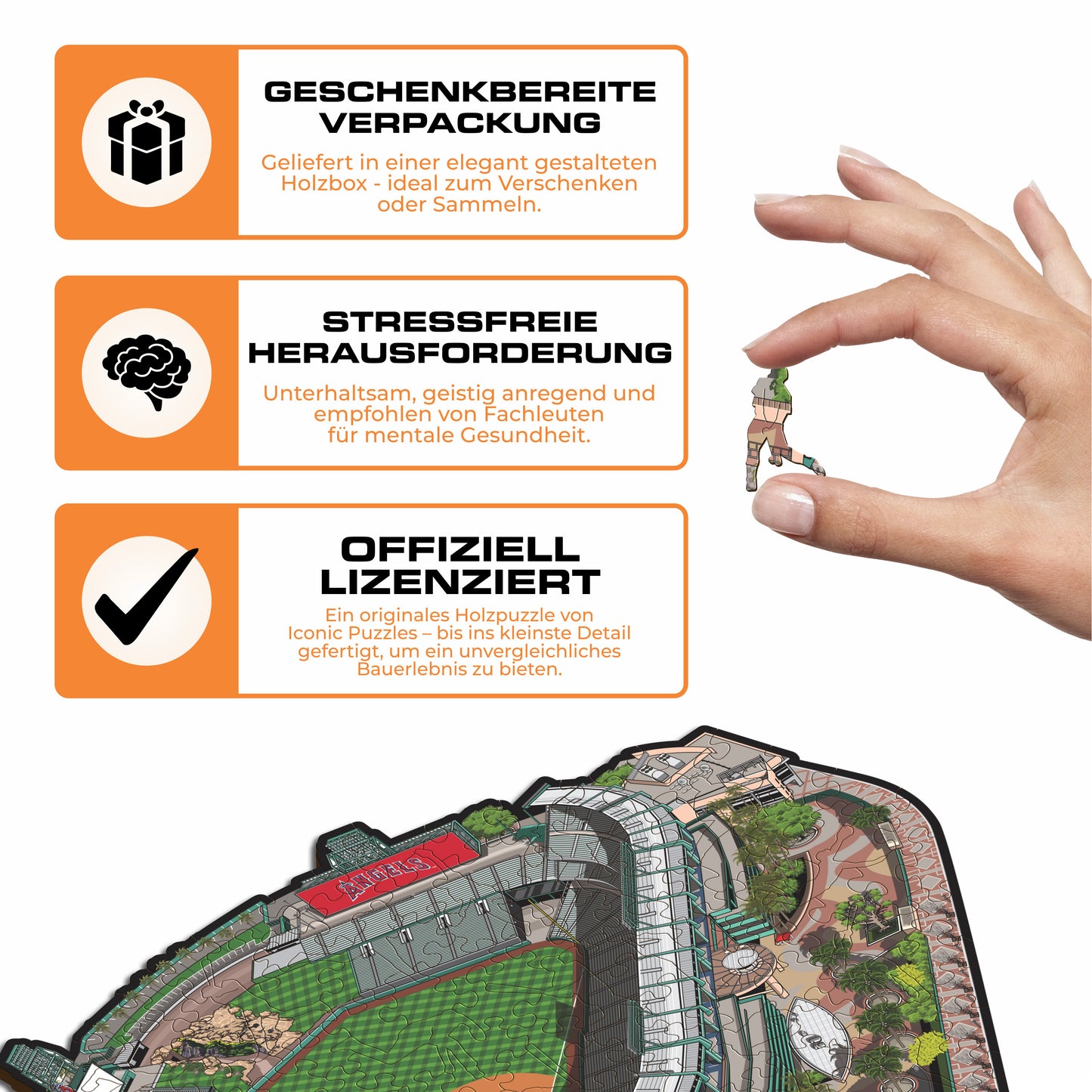Los Angeles Angels™ Angel Stadium - Holzpuzzle
