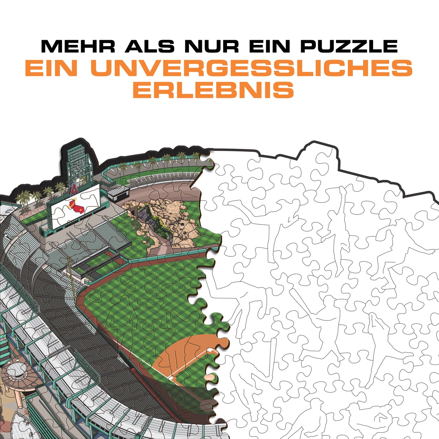 Los Angeles Angels™ Angel Stadium - Holzpuzzle