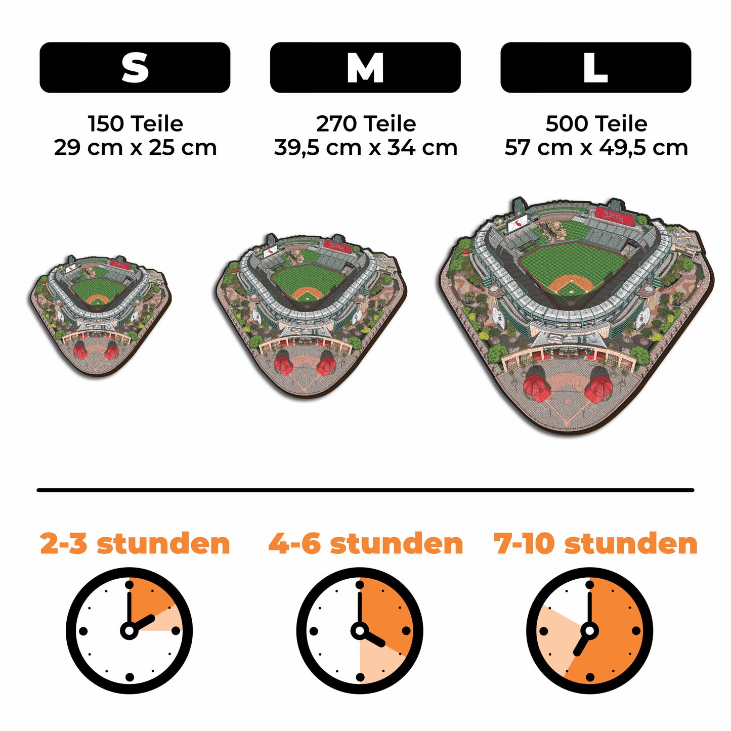 Los Angeles Angels™ Angel Stadium - Holzpuzzle