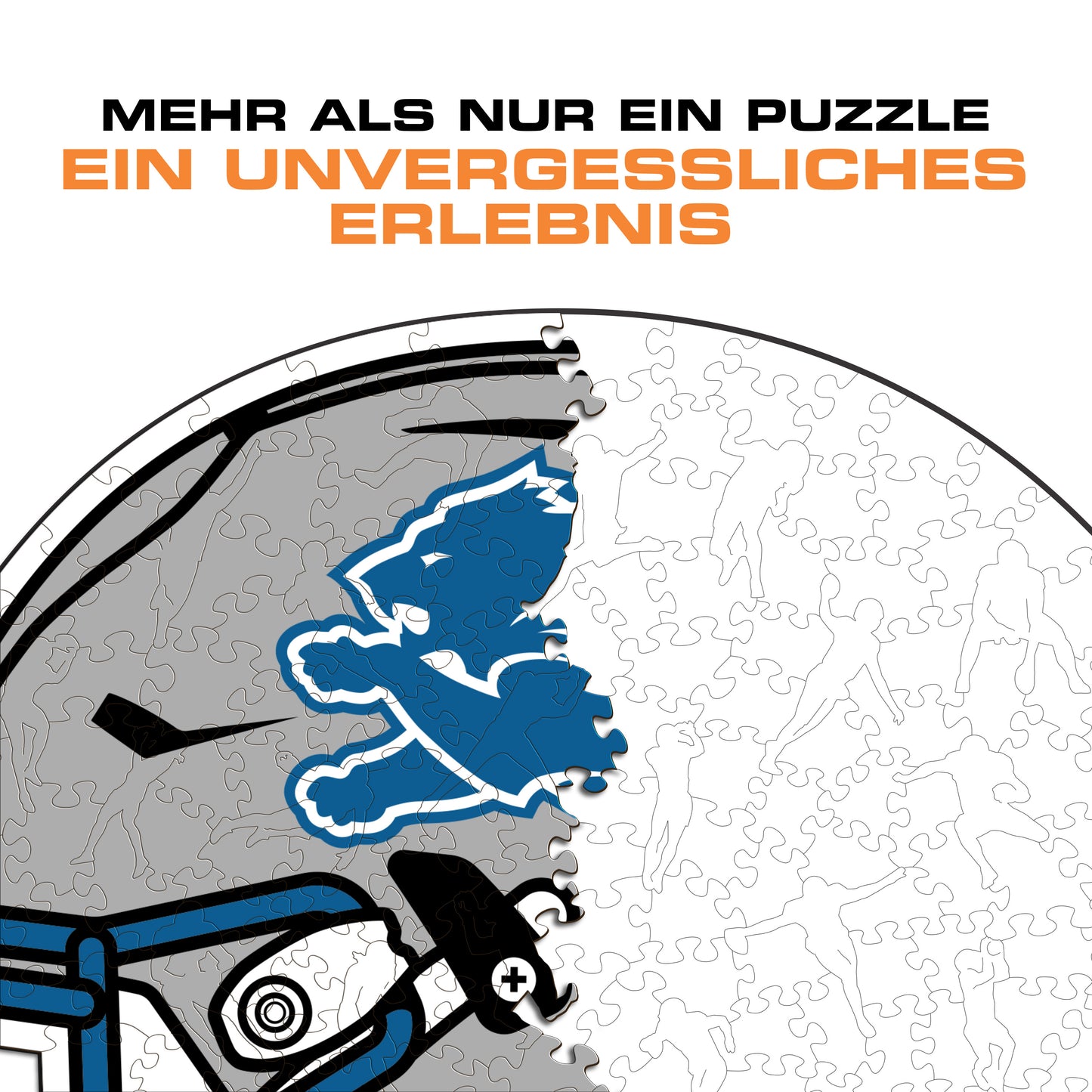Detroit Lions™ Helm - Holzpuzzle