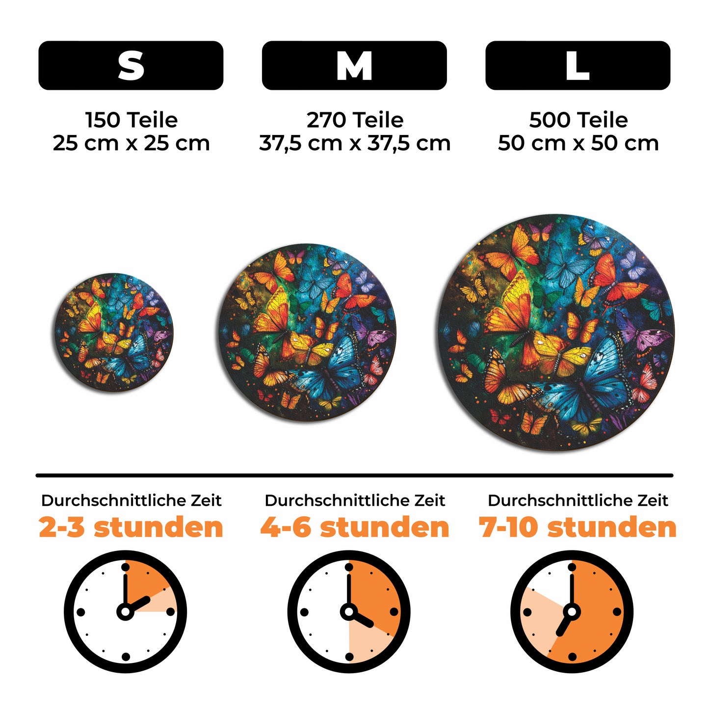 Magische Schmetterlinge - Holzpuzzle