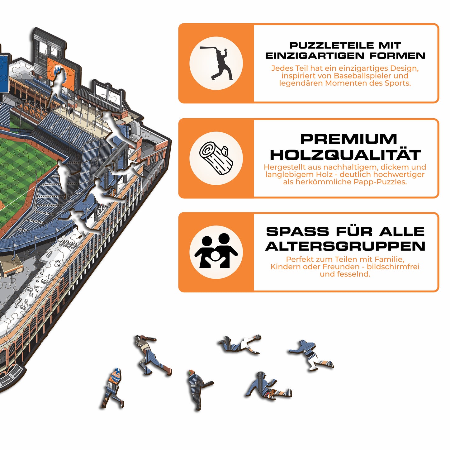 New York Mets™ Citi Field - Holzpuzzle