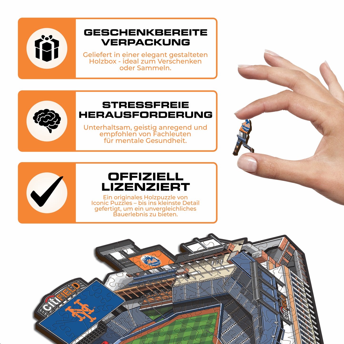 New York Mets™ Citi Field - Holzpuzzle
