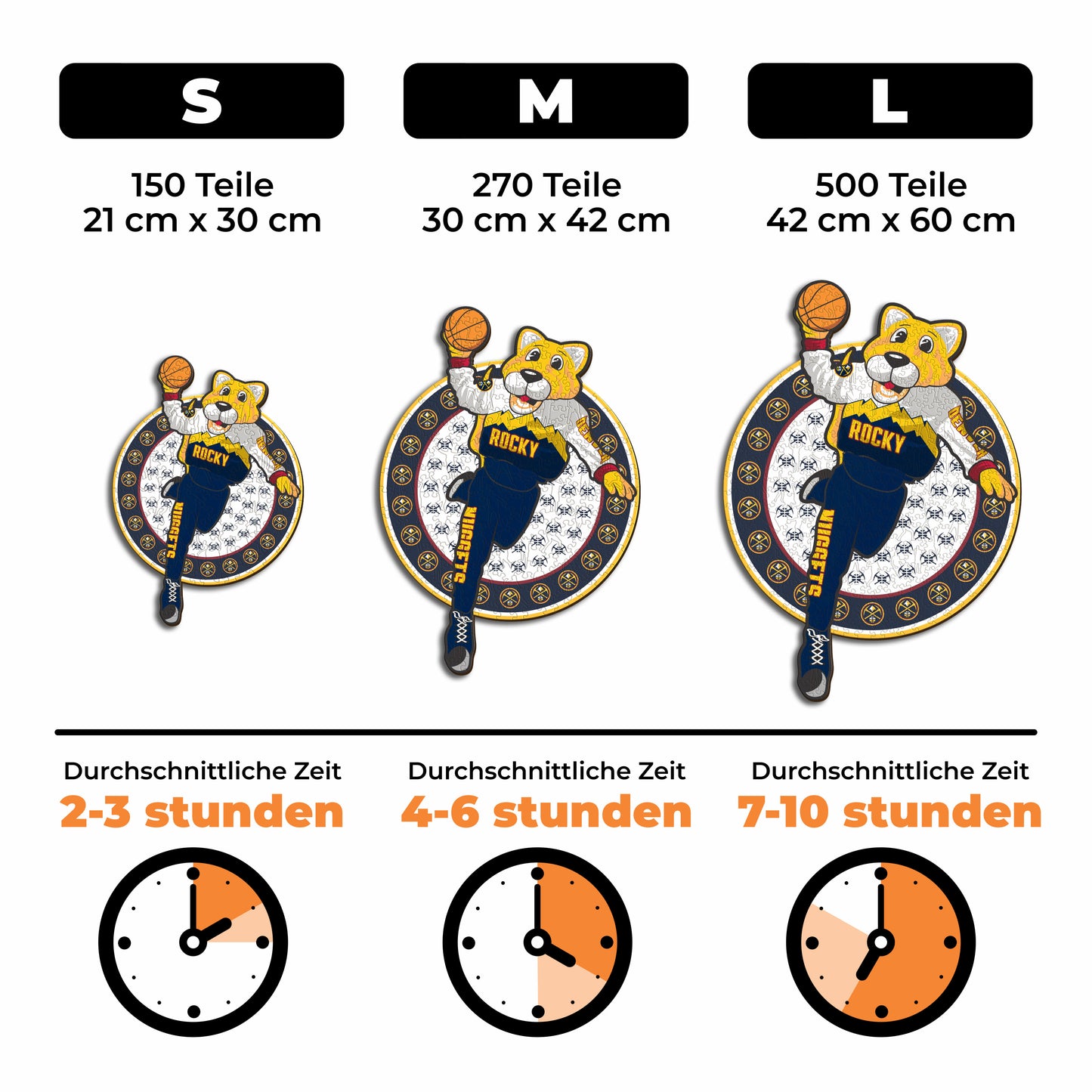Denver Nuggets™ Maskottchen - Holzpuzzle