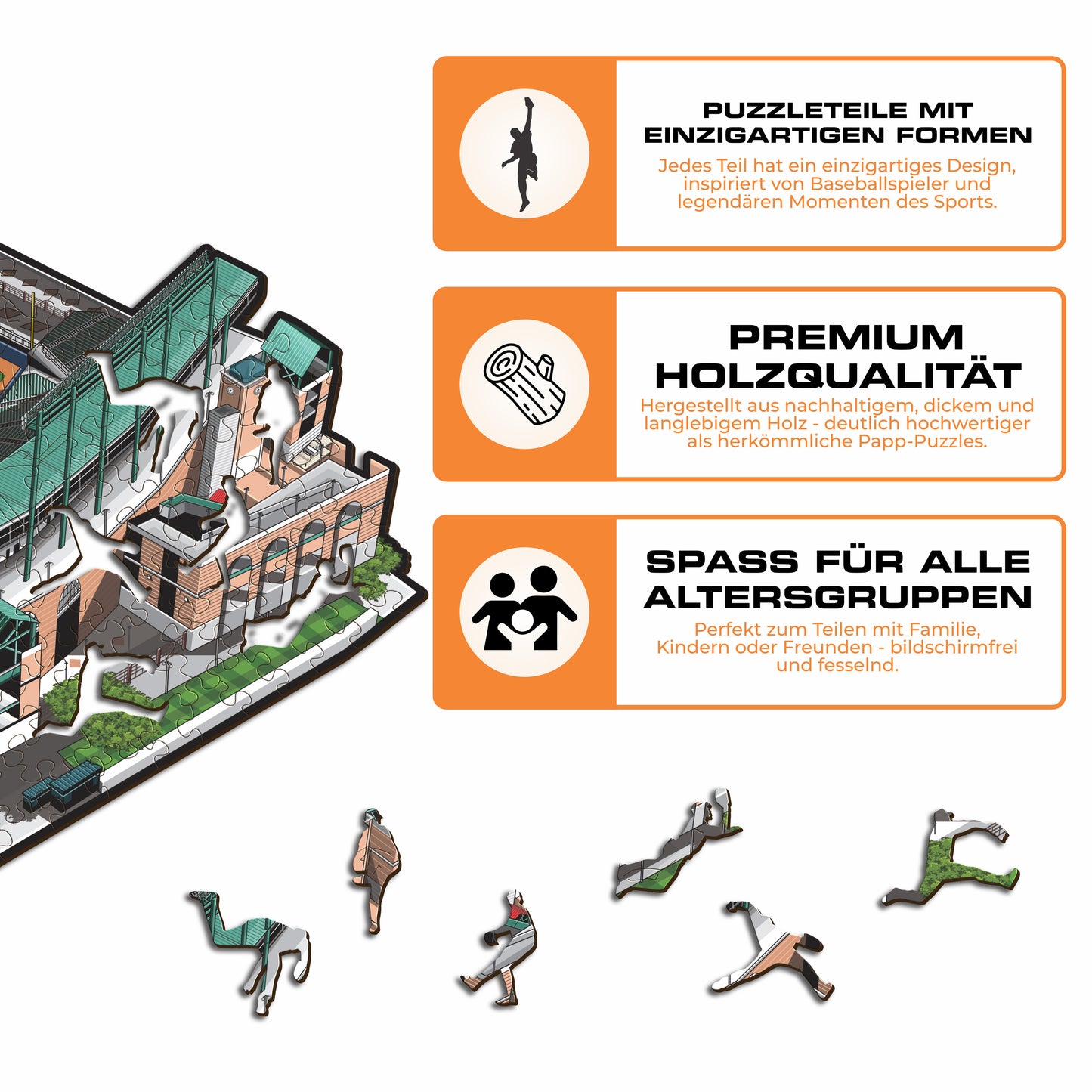 Baltimore Orioles™ Oriole Park at Camden Yards - Holzpuzzle