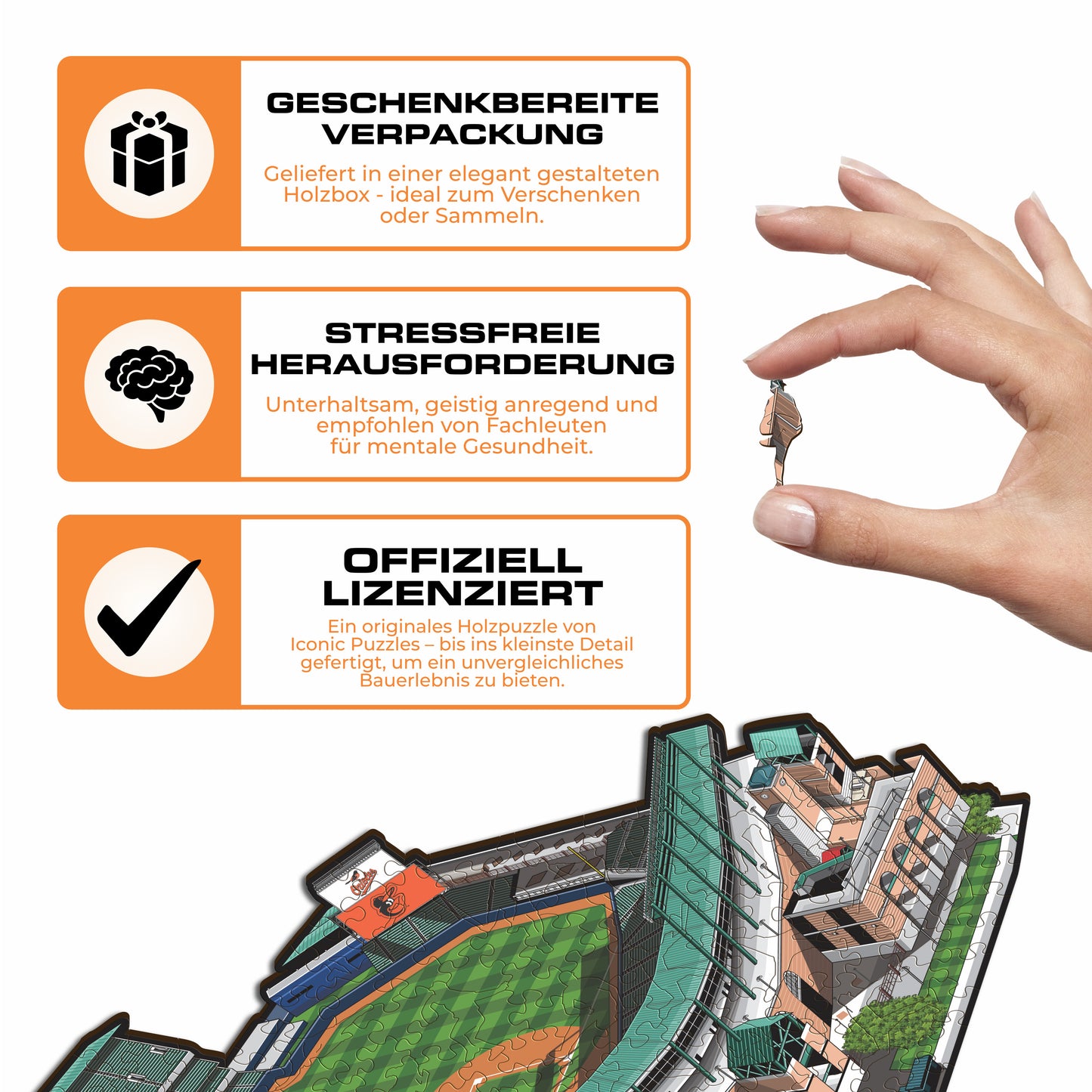 Baltimore Orioles™ Oriole Park at Camden Yards - Holzpuzzle
