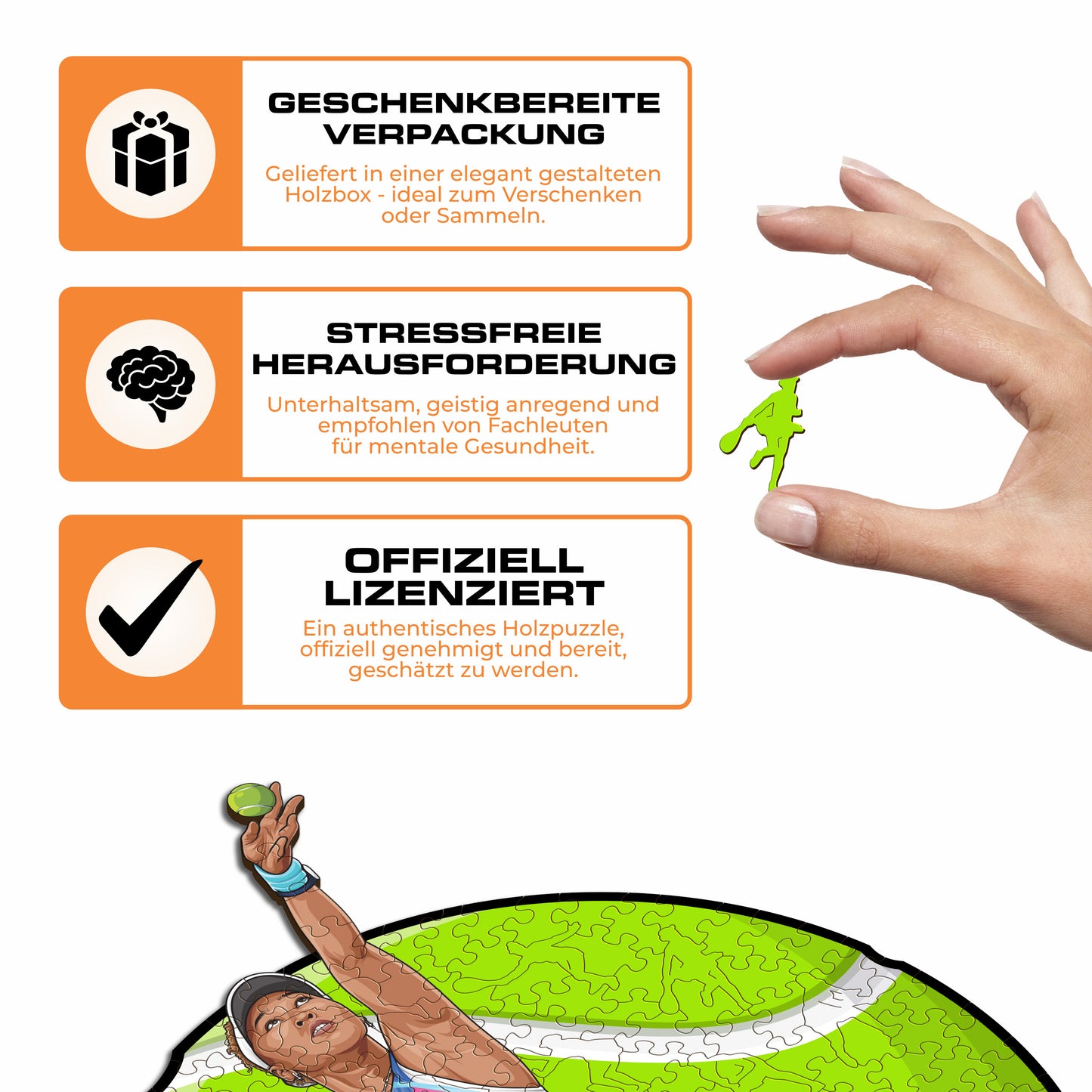 Naomi Osaka - Holzpuzzle