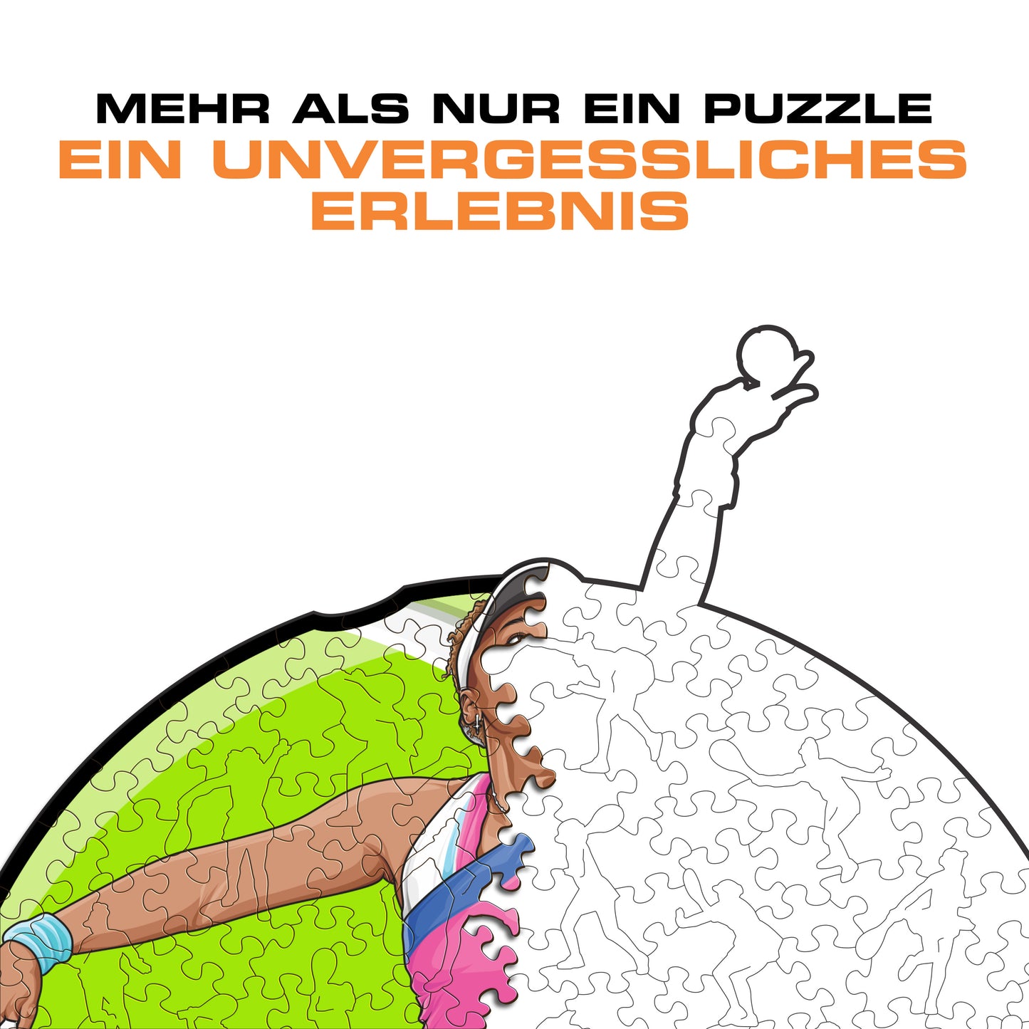 Naomi Osaka - Holzpuzzle