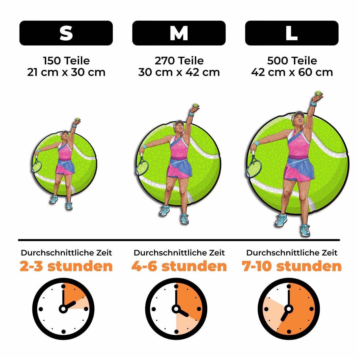 Naomi Osaka - Holzpuzzle
