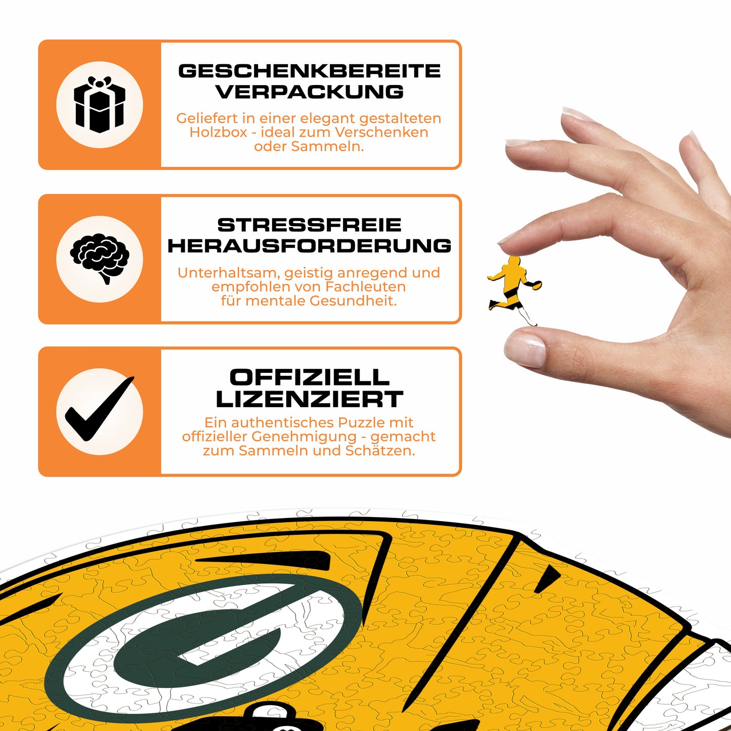 Green Bay Packers™ Helm - Holzpuzzle