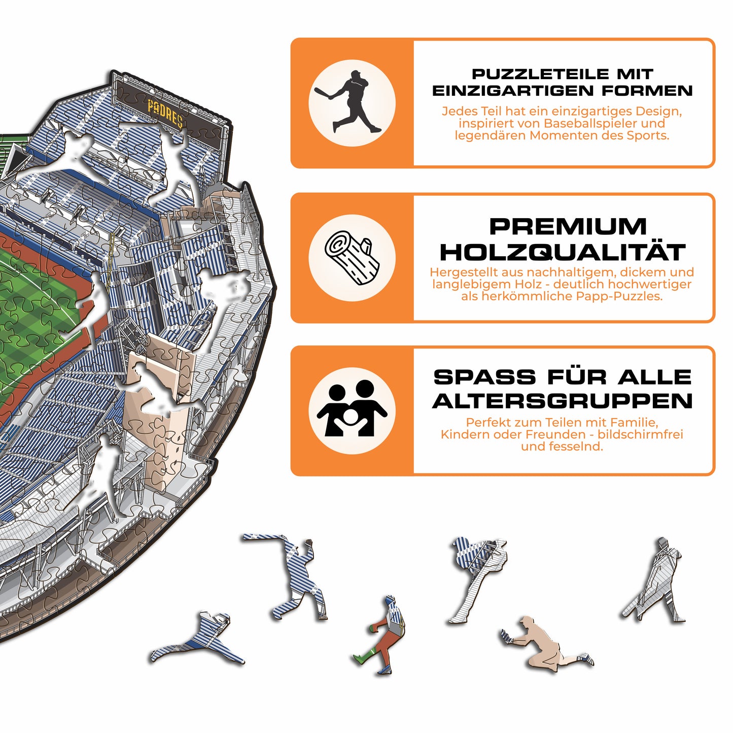 San Diego Padres™ Petco Park - Holzpuzzle