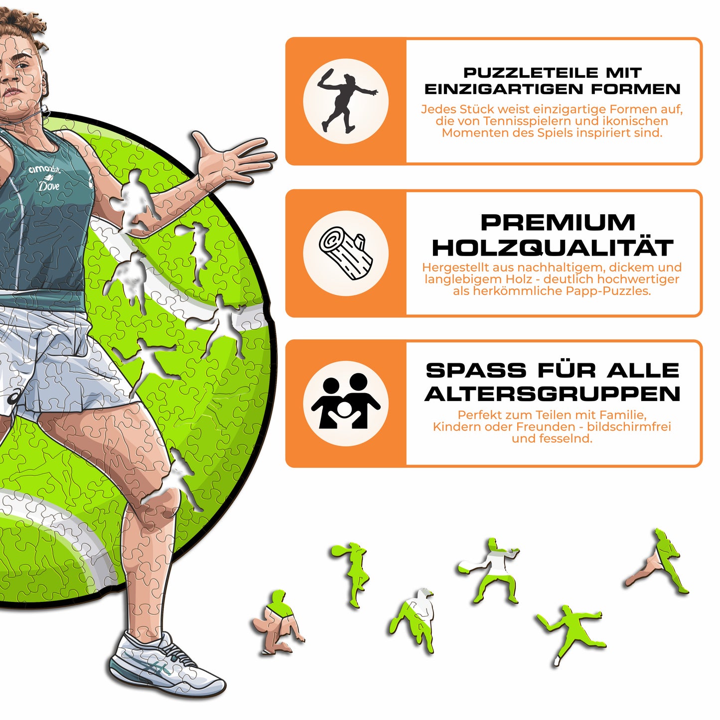 Jasmine Paolini - Holzpuzzle