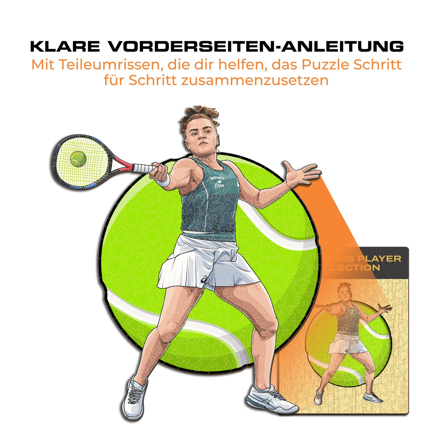 Jasmine Paolini - Holzpuzzle