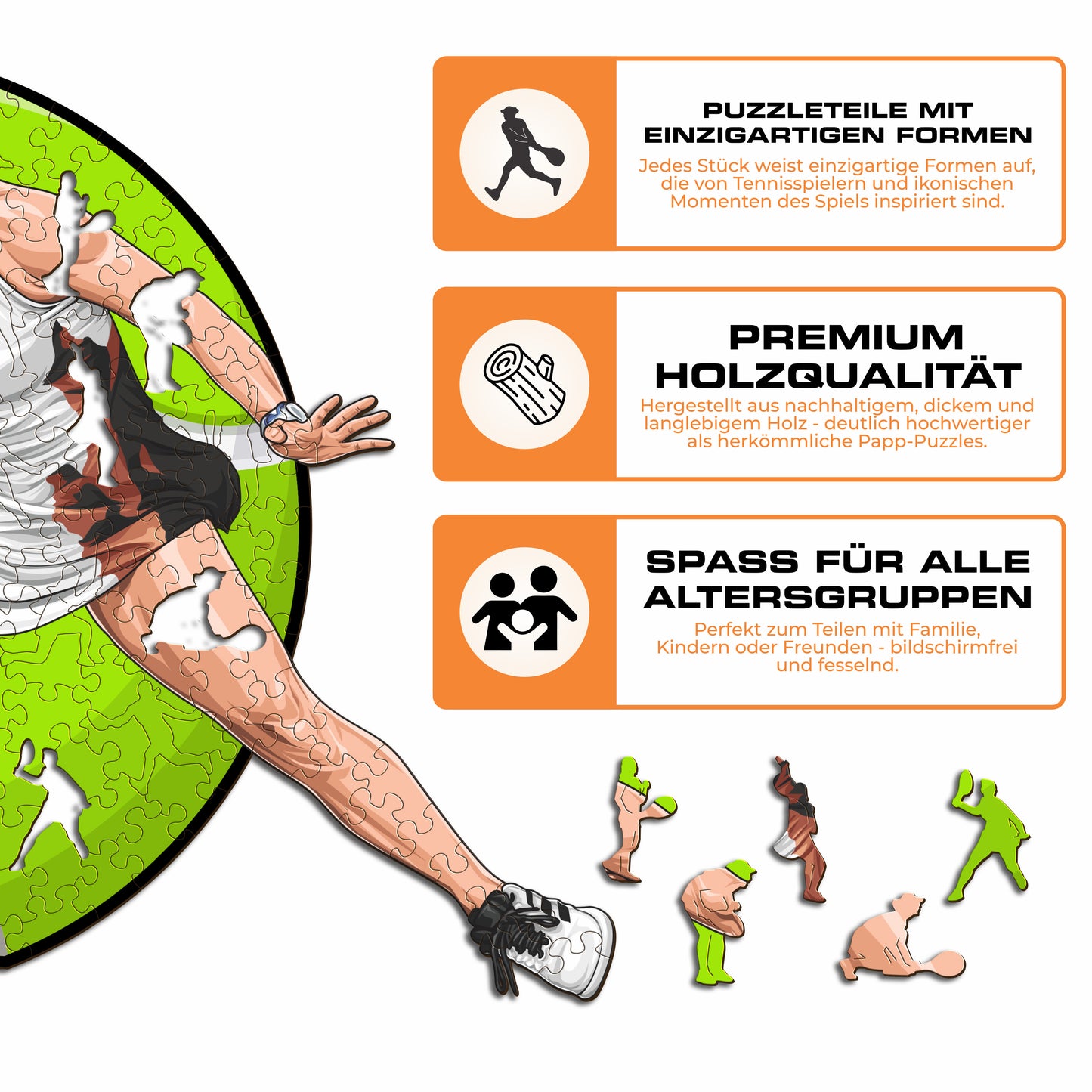 Jessica Pegula - Holzpuzzle