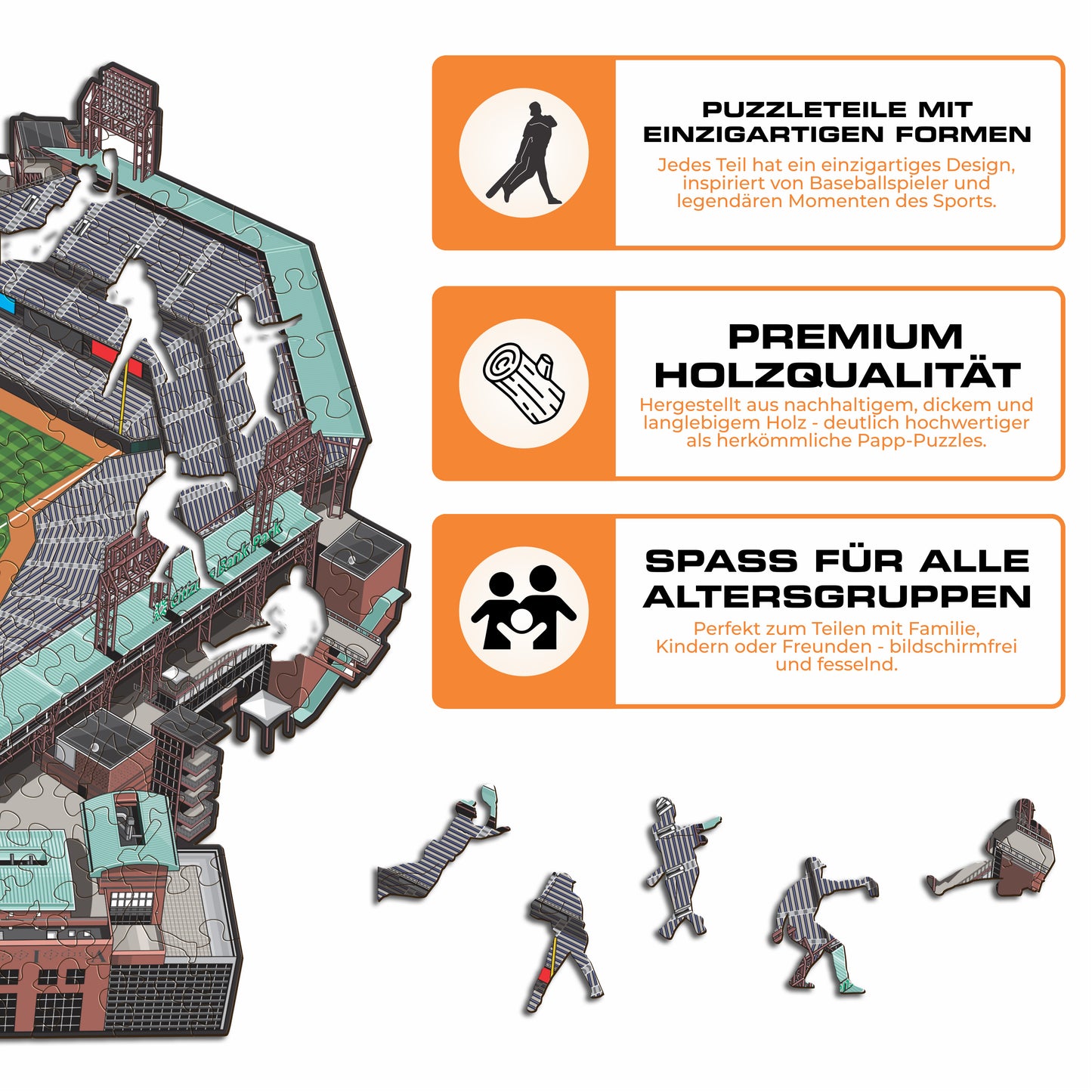 Philadelphia Phillies™ Citizens Bank Park - Holzpuzzle
