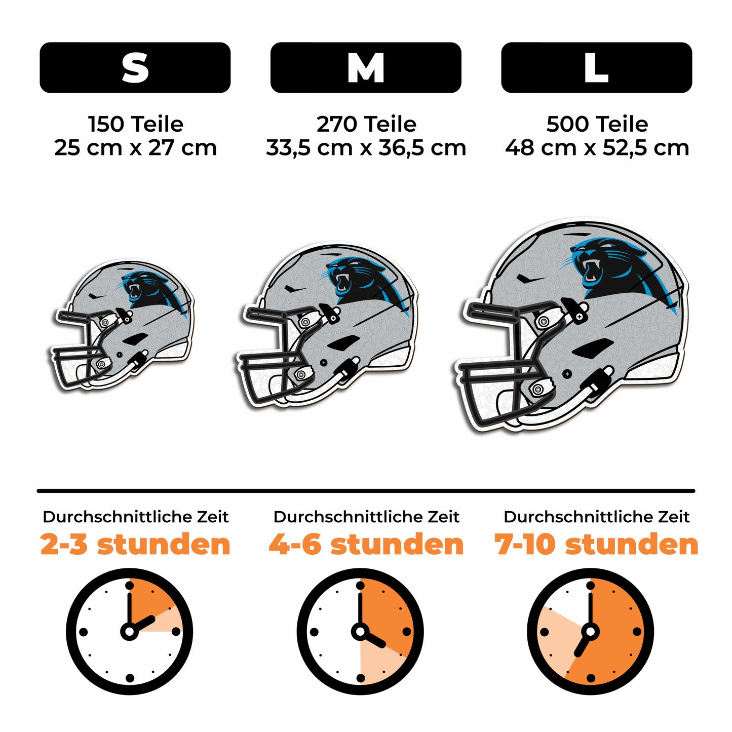 Carolina Panthers™ Helm - Holzpuzzle