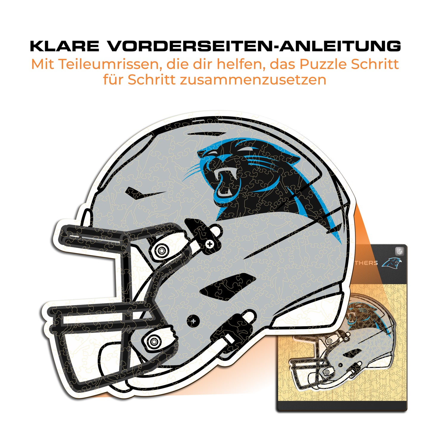 Carolina Panthers™ Helm - Holzpuzzle