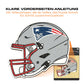 New England Patriots™ Helm - Holzpuzzle