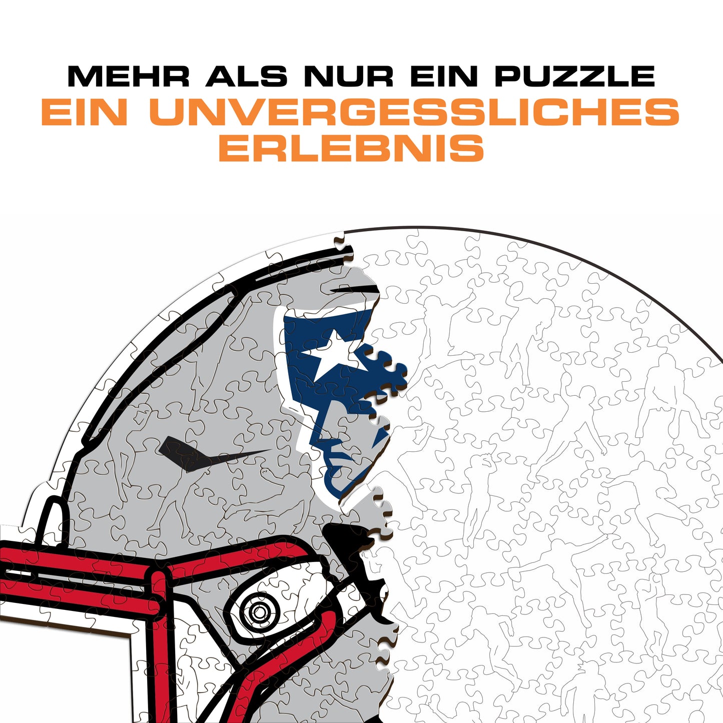 New England Patriots™ Helm - Holzpuzzle