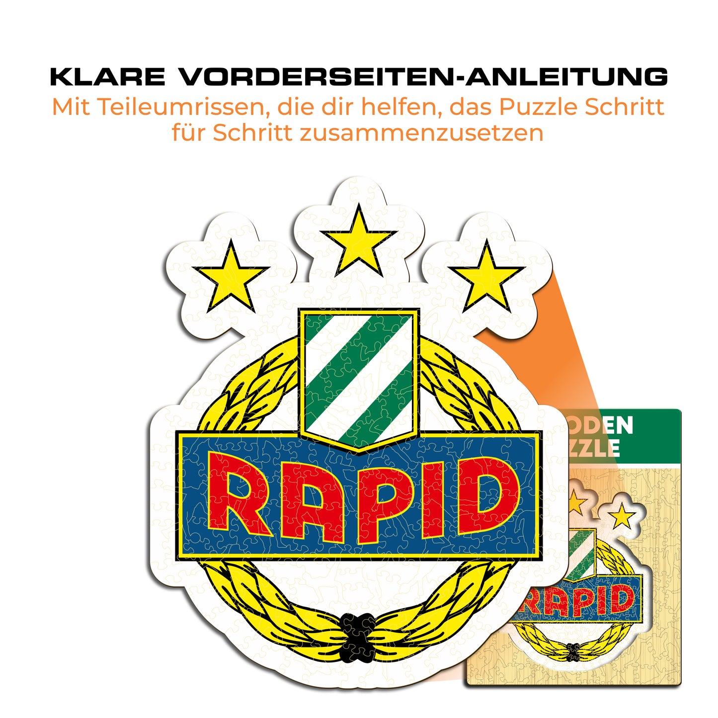 SK Rapid Wien® Logo - Holzpuzzle