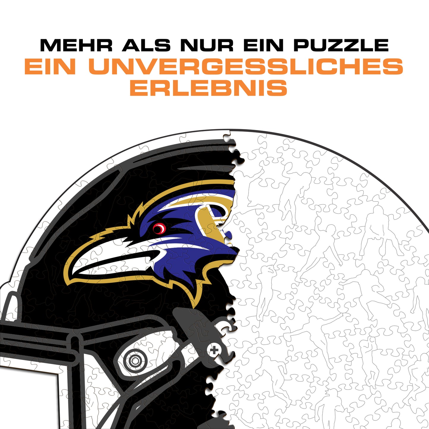 Baltimore Ravens™ Helm - Holzpuzzle