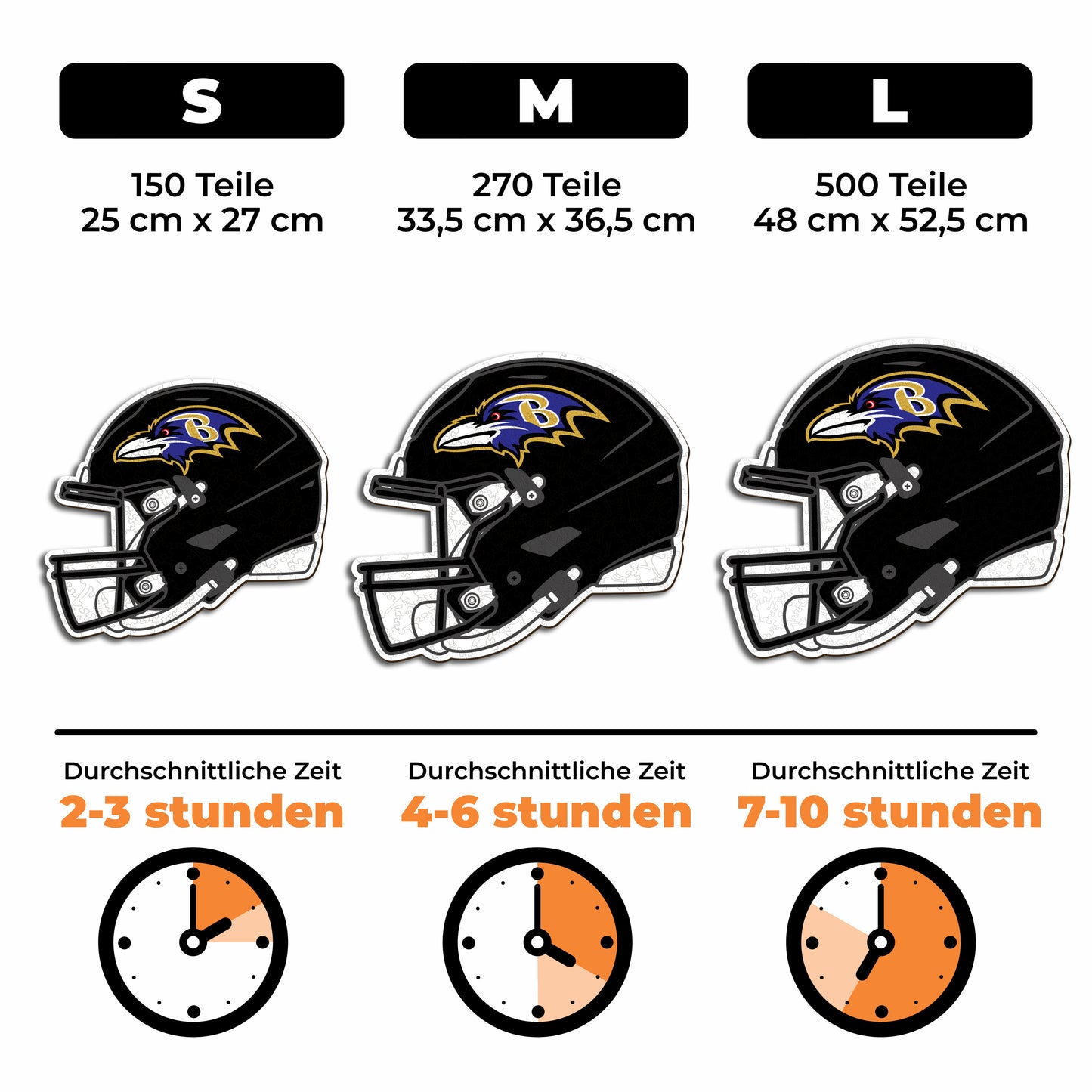 Baltimore Ravens™ Helm - Holzpuzzle