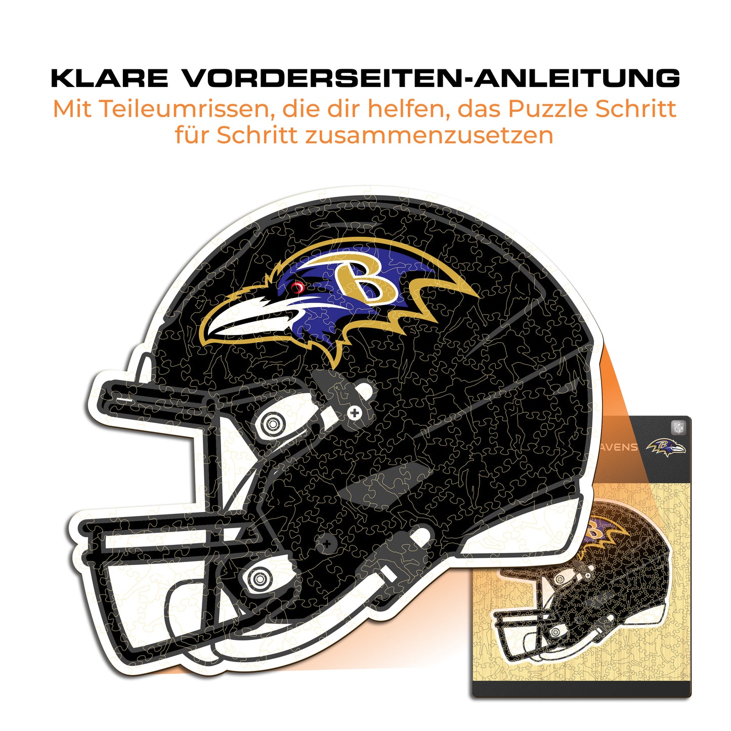 Baltimore Ravens™ Helm - Holzpuzzle