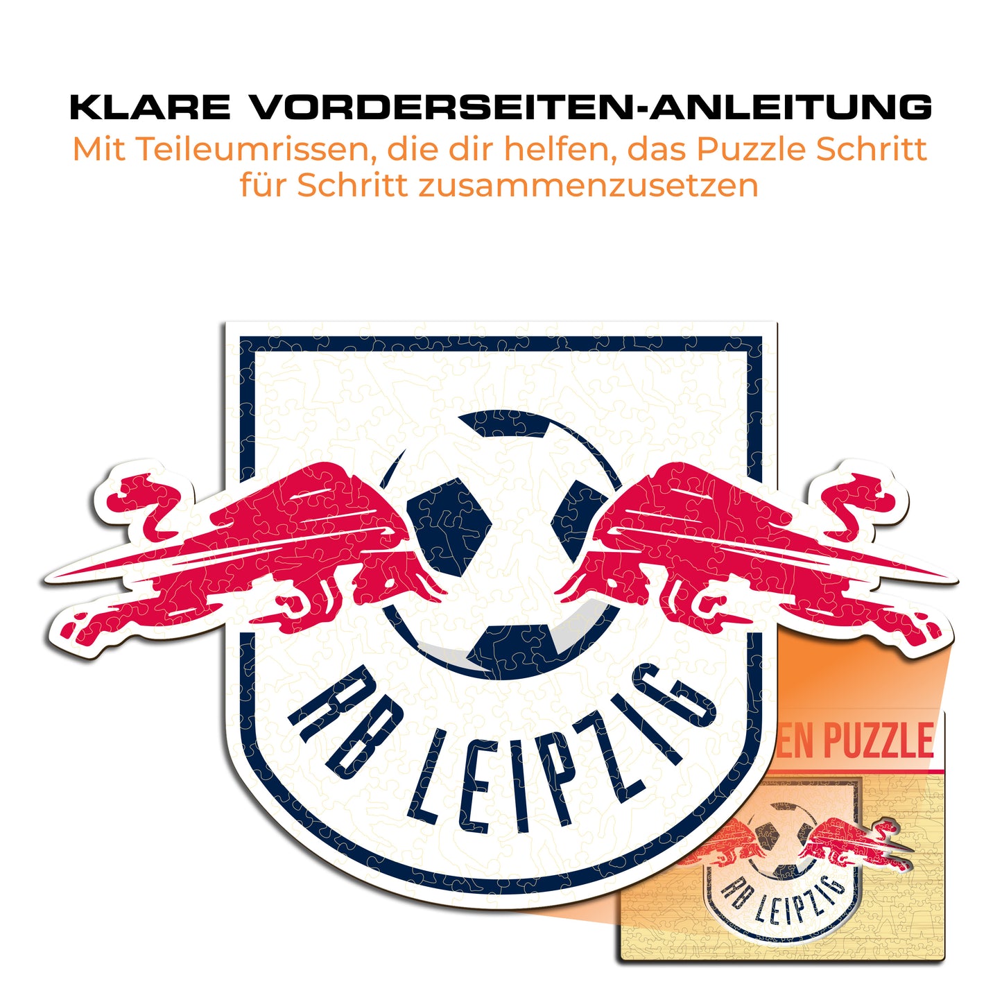 RB Leipzig® Logo - Holzpuzzle
