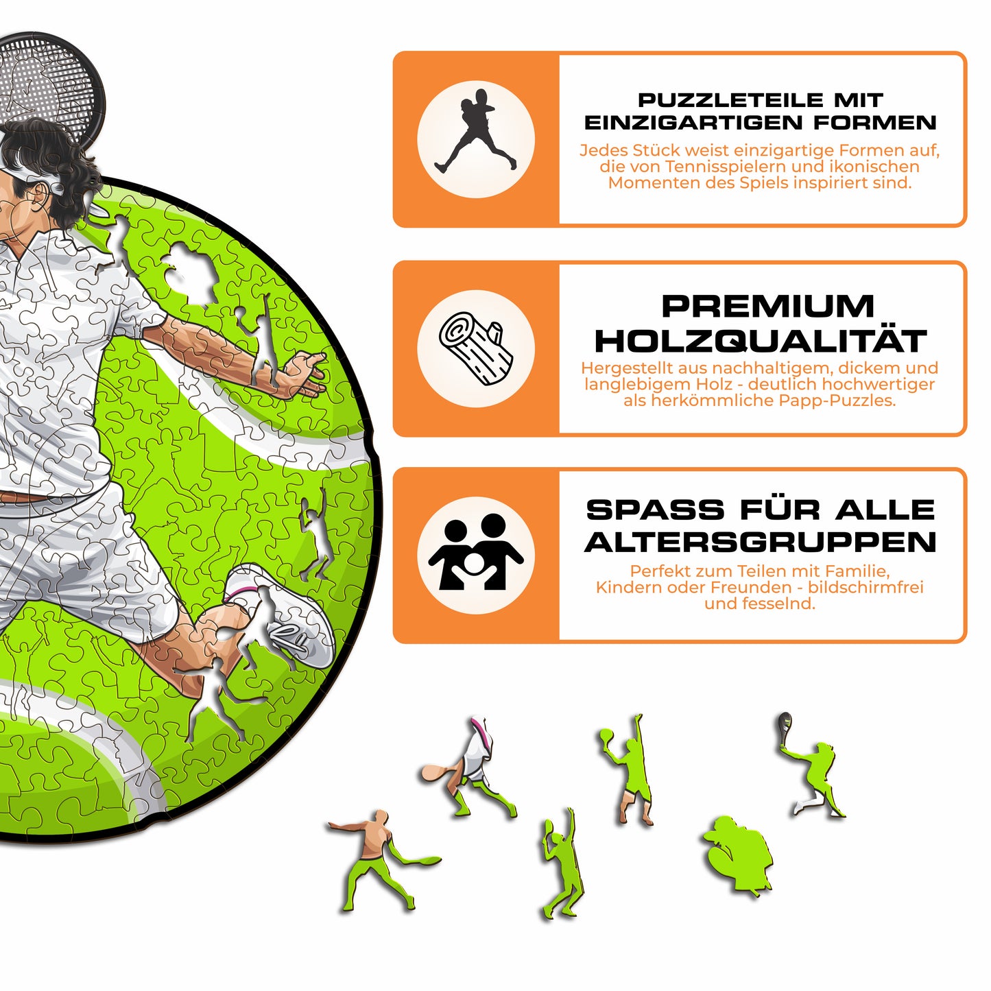 Roger Federer - Holzpuzzle