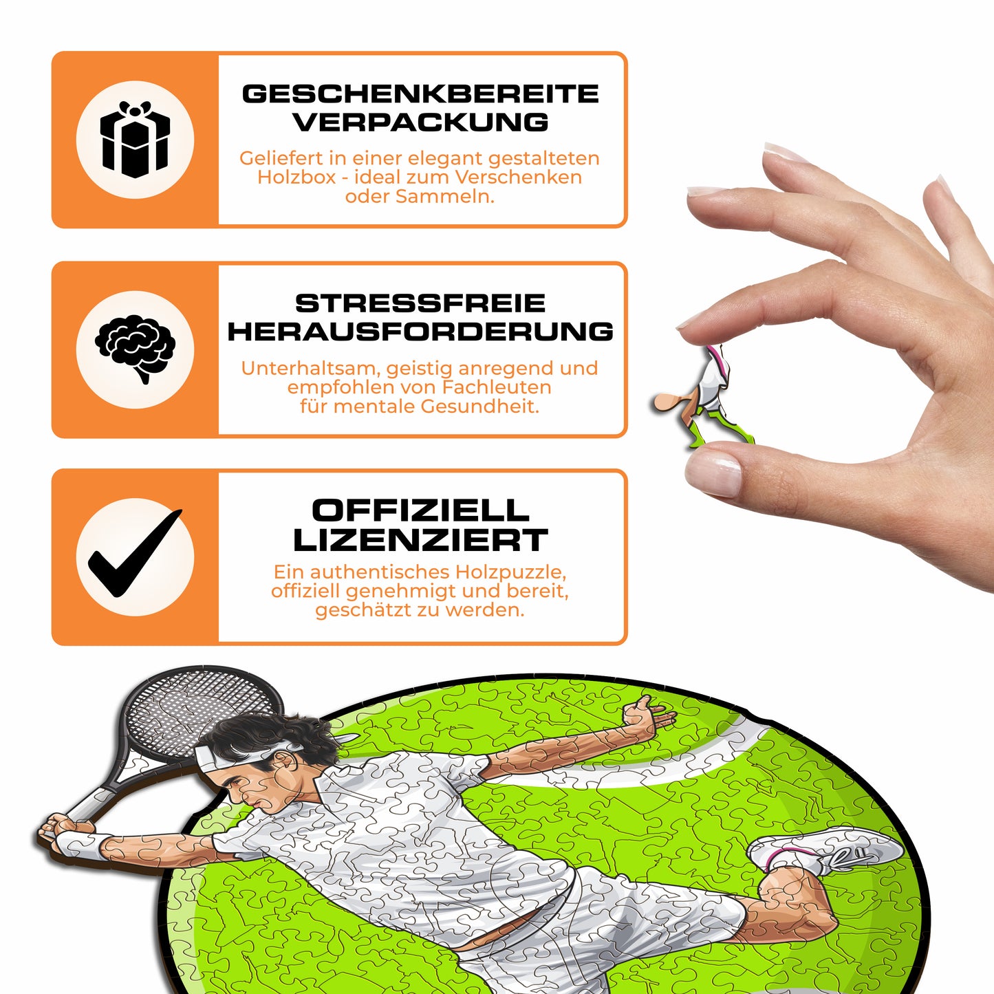 Roger Federer - Holzpuzzle