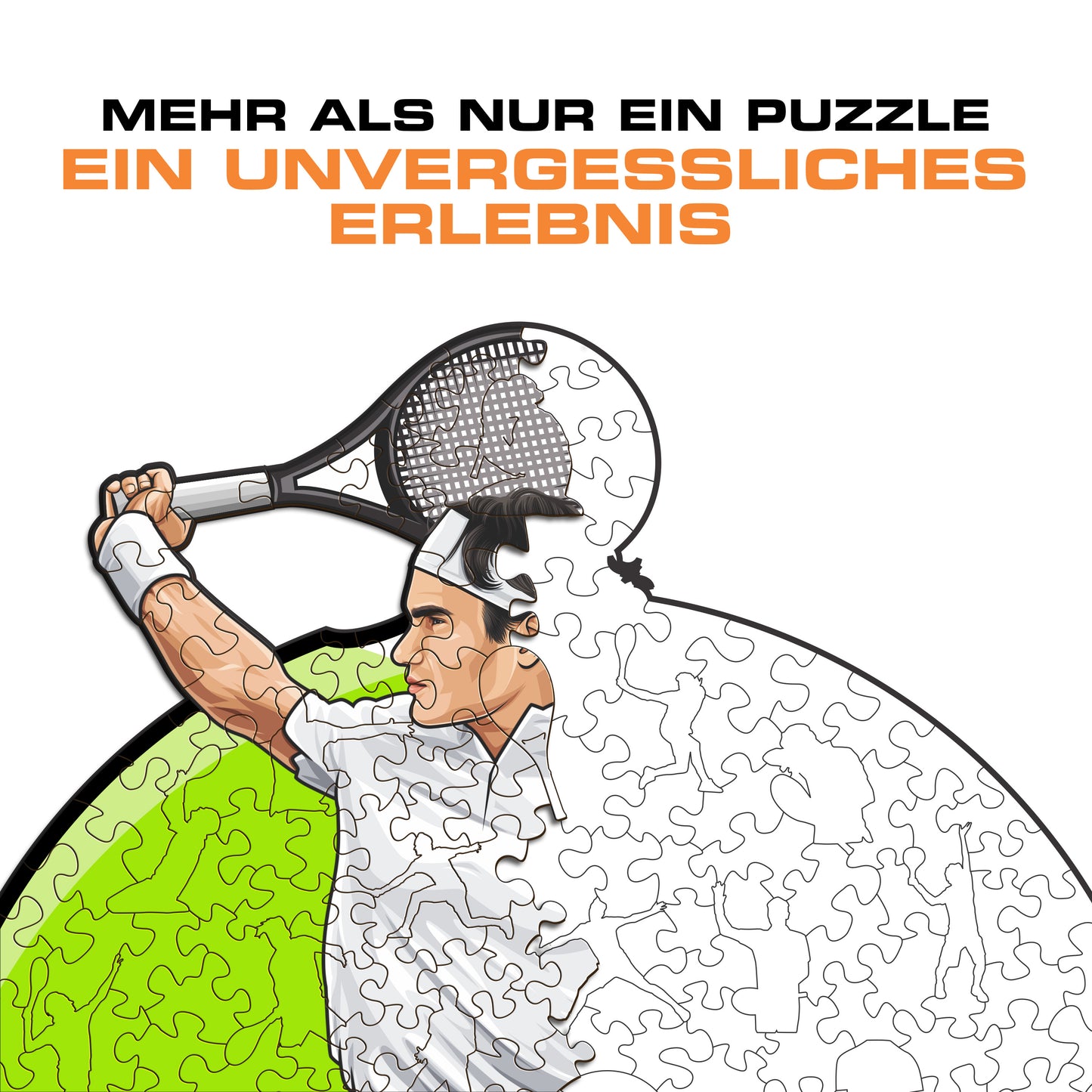 Roger Federer - Holzpuzzle