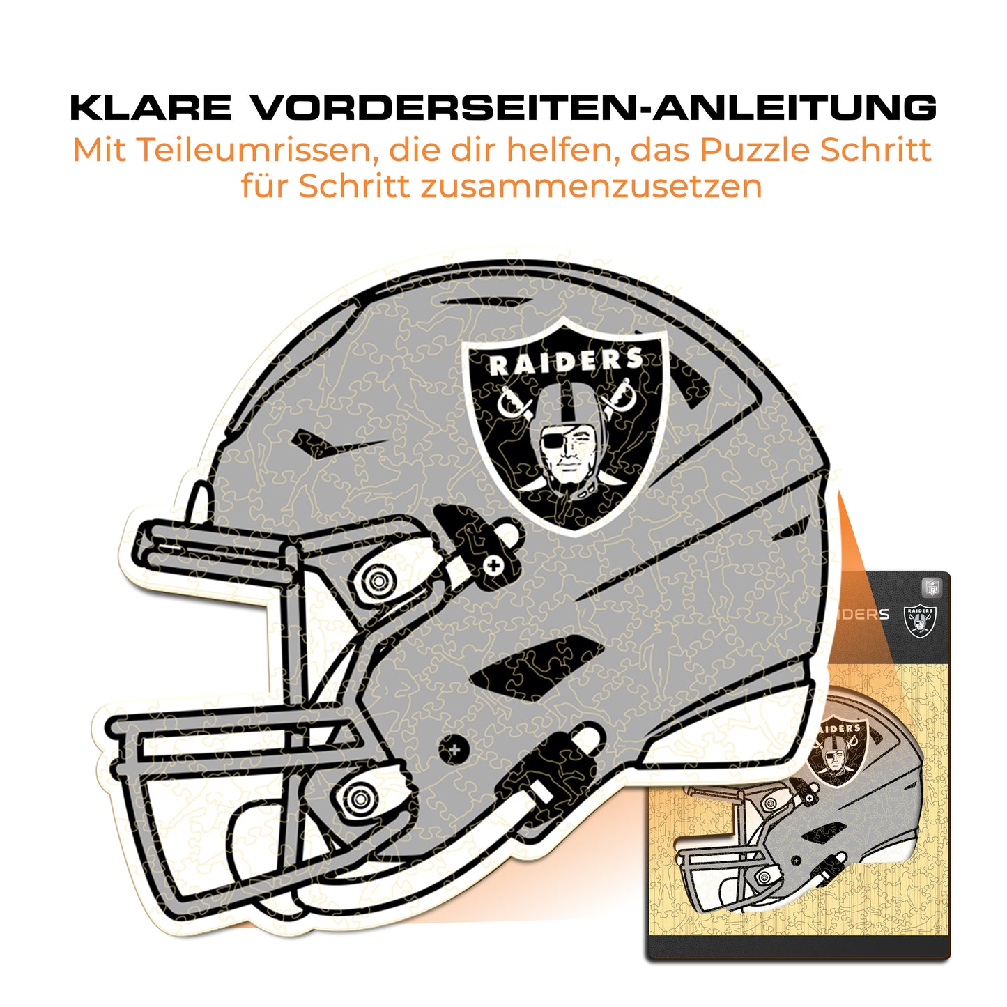 Las Vegas Raiders™ Helm - Holzpuzzle