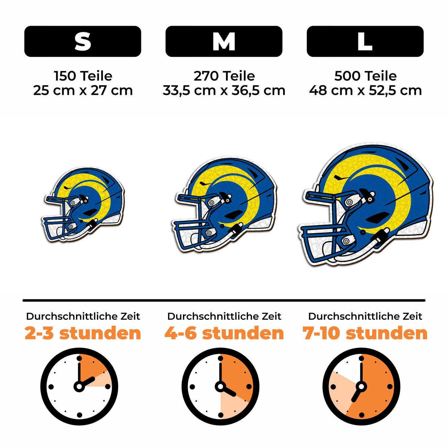 Los Angeles Rams™ Helm - Holzpuzzle