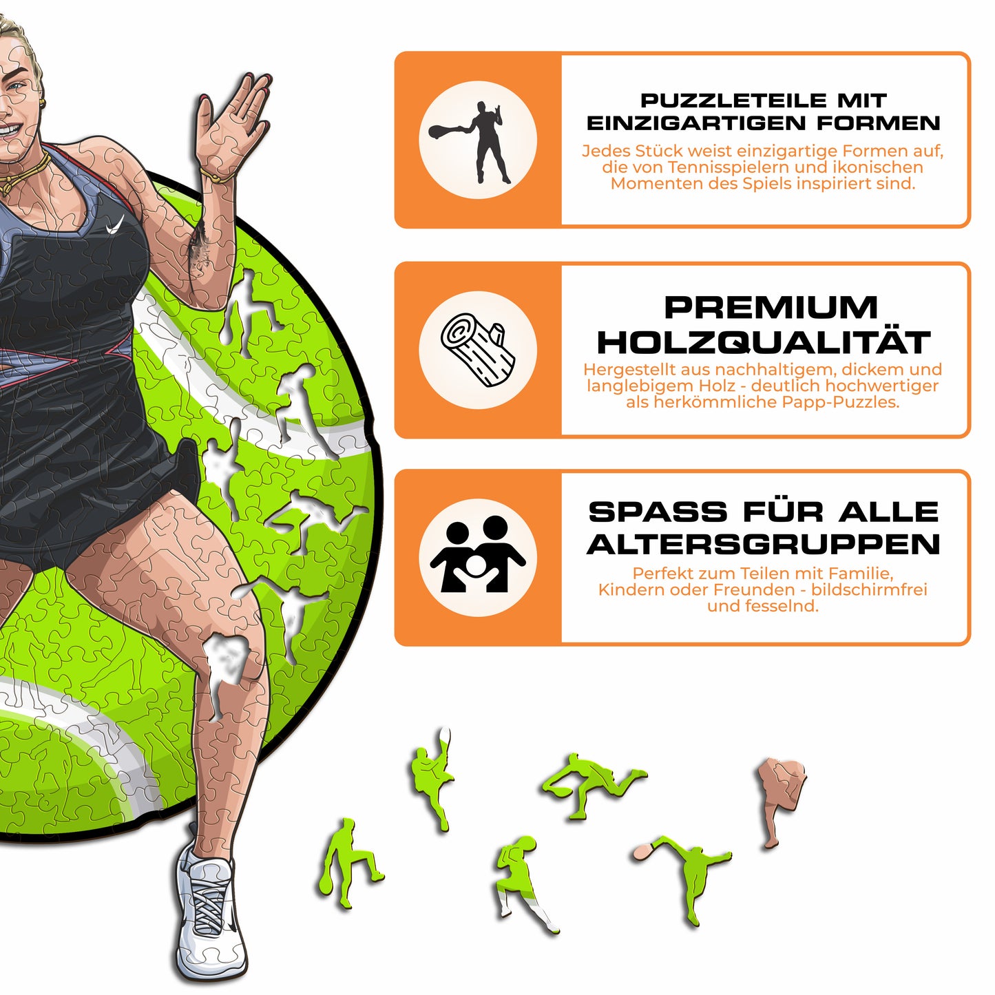 Aryna Sabalenka - Holzpuzzle