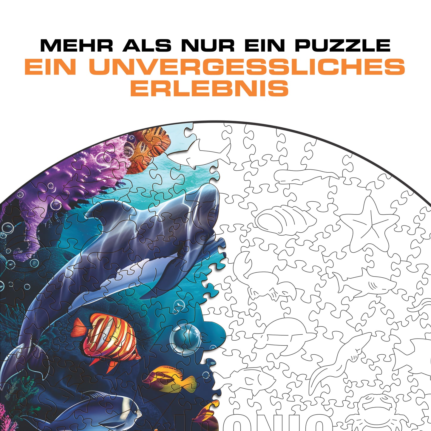Meerestiere - Holzpuzzle