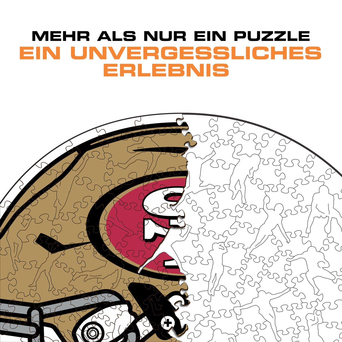 San Francisco 49ers™ Helm - Holzpuzzle