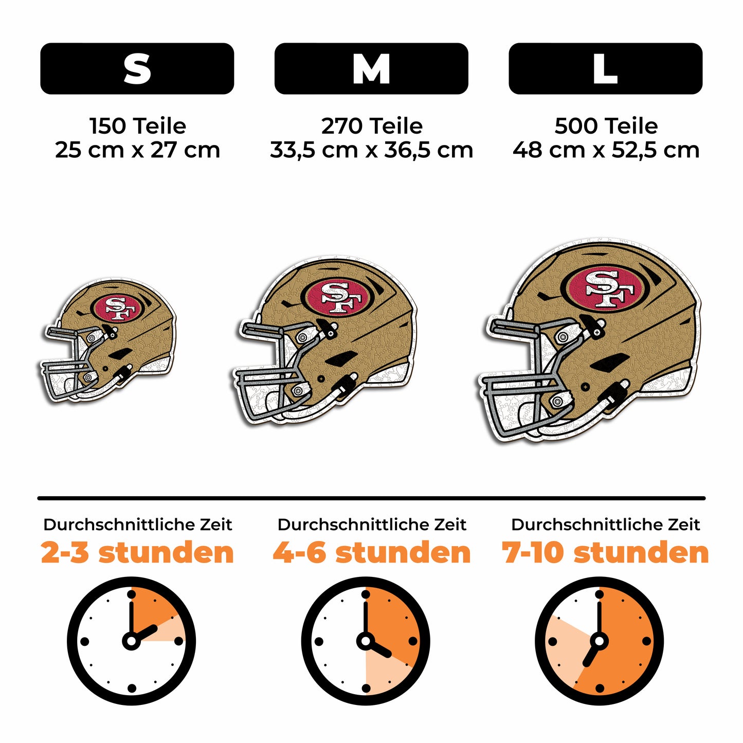 San Francisco 49ers™ Helm - Holzpuzzle